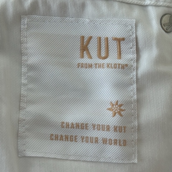 Kut From the Kloth Rachael High Rise Mom Jean White Size 6 Fab Ab - Picture 7 of 11
